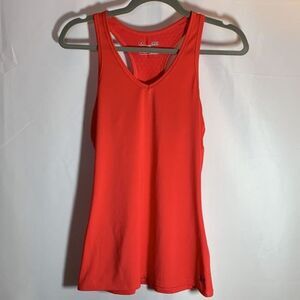 Under Armour Red Fitted Athletic Tank Top